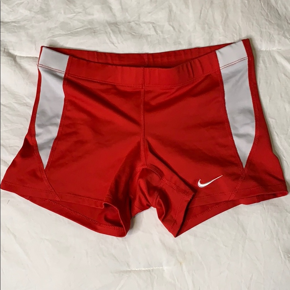 Nike red shorts